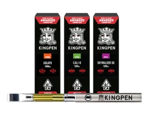 Buy Kingpen vape carts UK – Premium THC cartridge box display