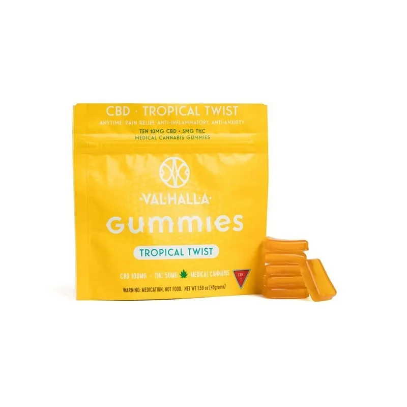 Tropical Twist CBD Gummies – Buy Tasty CBD Edibles UK | Pure THC UK