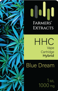 Blue Dream (1000mg) THC vape cartridge front view