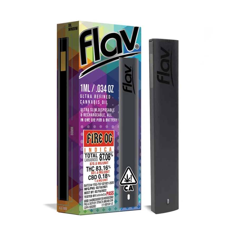 Buy Flav Fire OG (1000mg) THC Vape Cartridge UK – Pure THC UK