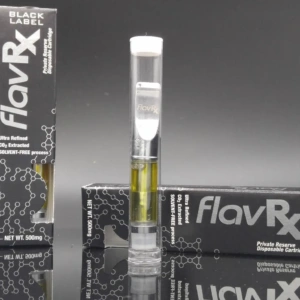 Buy Black Label 500mg FlavRx Co2 Oil Cartridge UK | Order Today