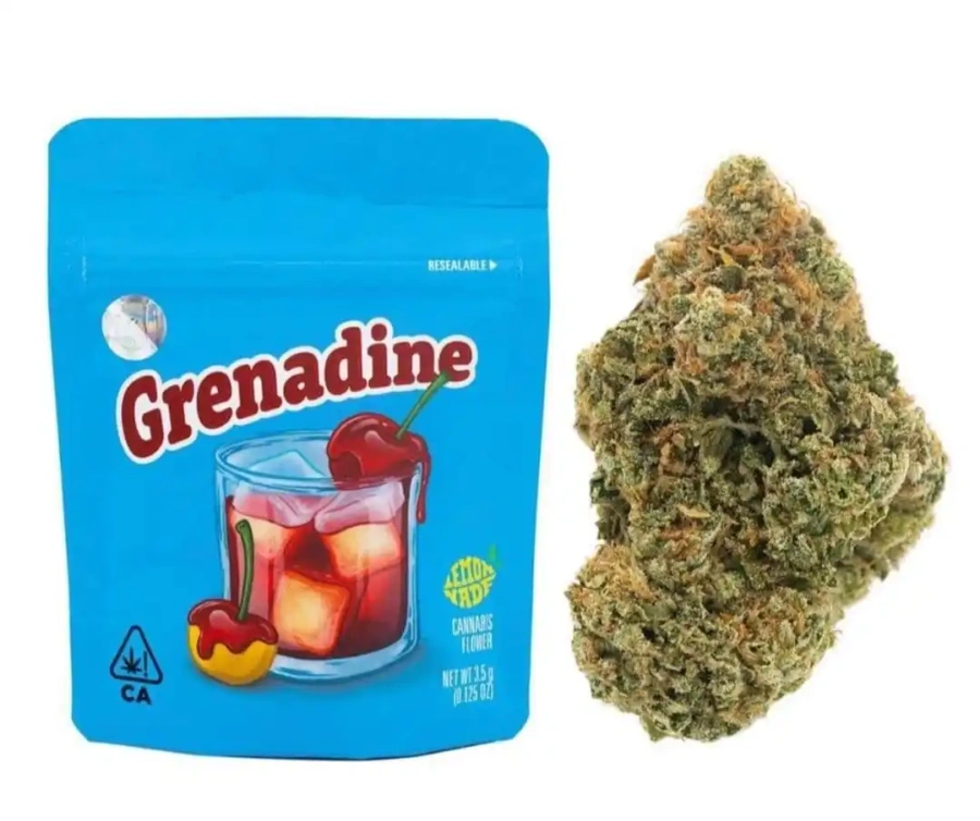 Buy Grenadine Strain Cookies UK – Indica Hybrid THC Flower 22%