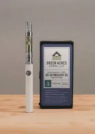 Skywalker OG 1000mg THC vape cartridge – indica-dominant hybrid with spicy earthy aroma
