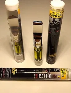 Kingpen Cali-O 500mg THC vape cartridge box front view