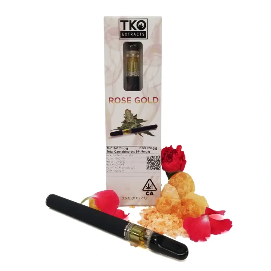 Buy TKO Rose Gold THC Vape Cartridge UK – Pure THC UK