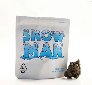 Snow Man Strain Cookies THC vape cartridge from Pure THC UK
