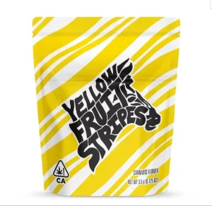 Yellow Fruits Stripes Lemonade Strain by Cookies – 25% THC vape cartridge UK